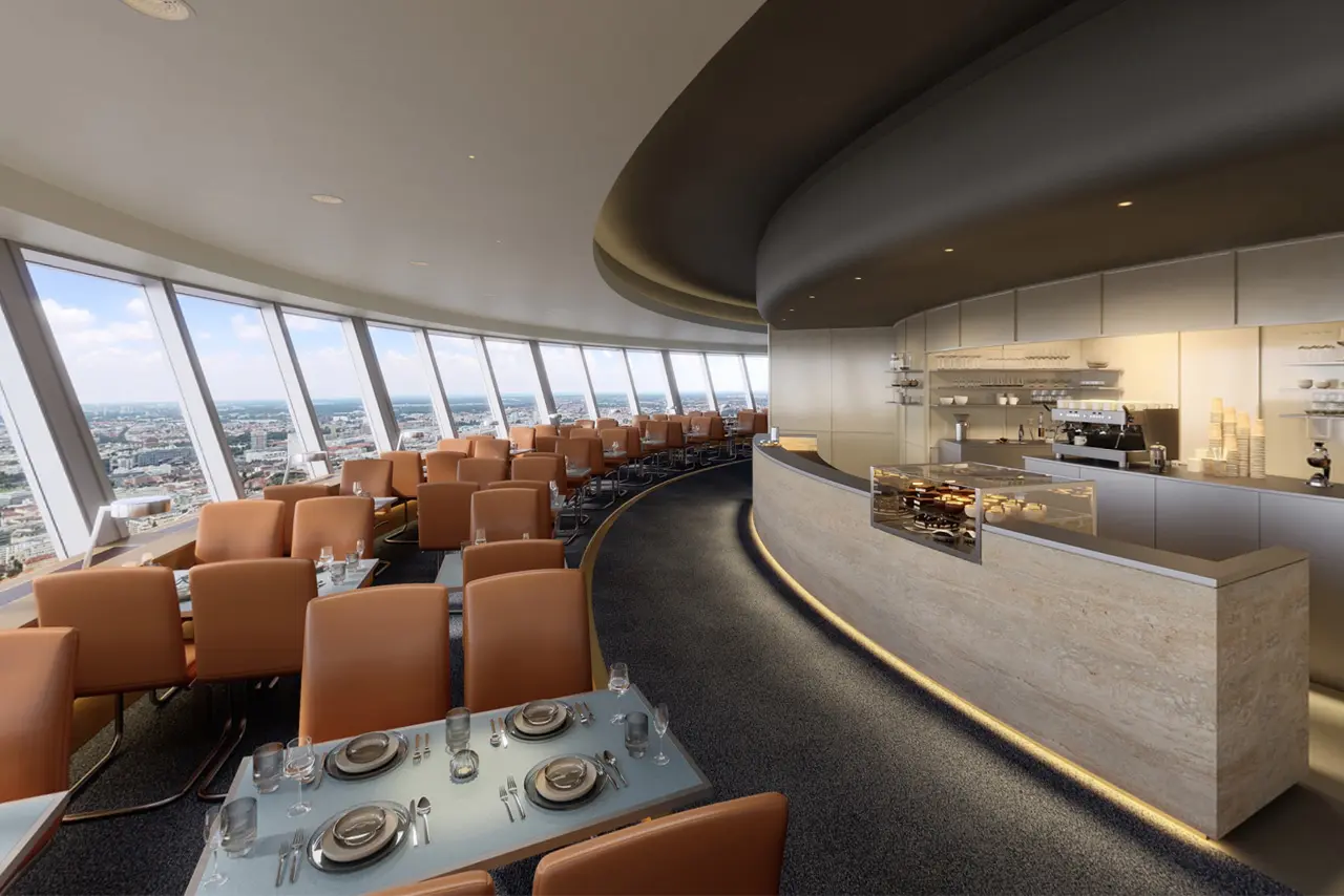 360-degree tour - Sphere Restaurant TV Tower Berlin
