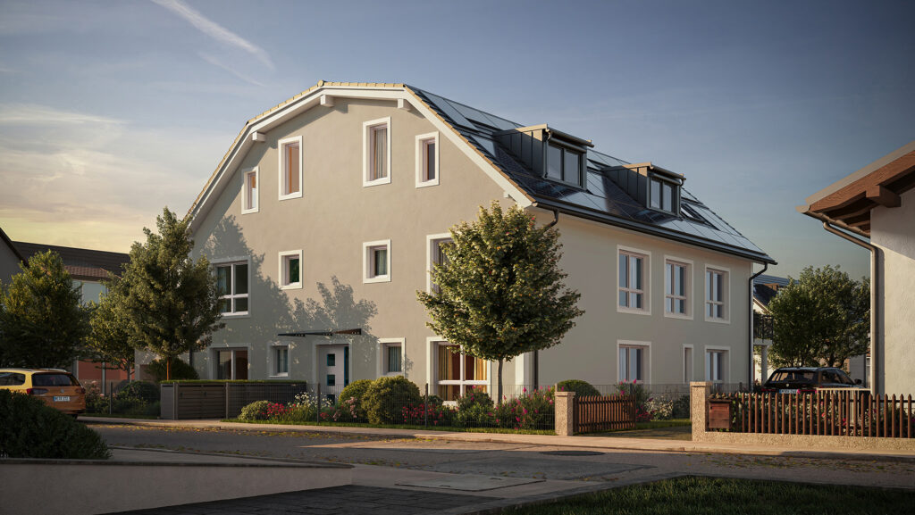 architectural 3d-animation eh40 5-family residential building